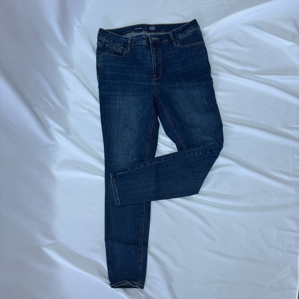 Old Navy Dark Blue Women's Rock Star Skinny Jeans